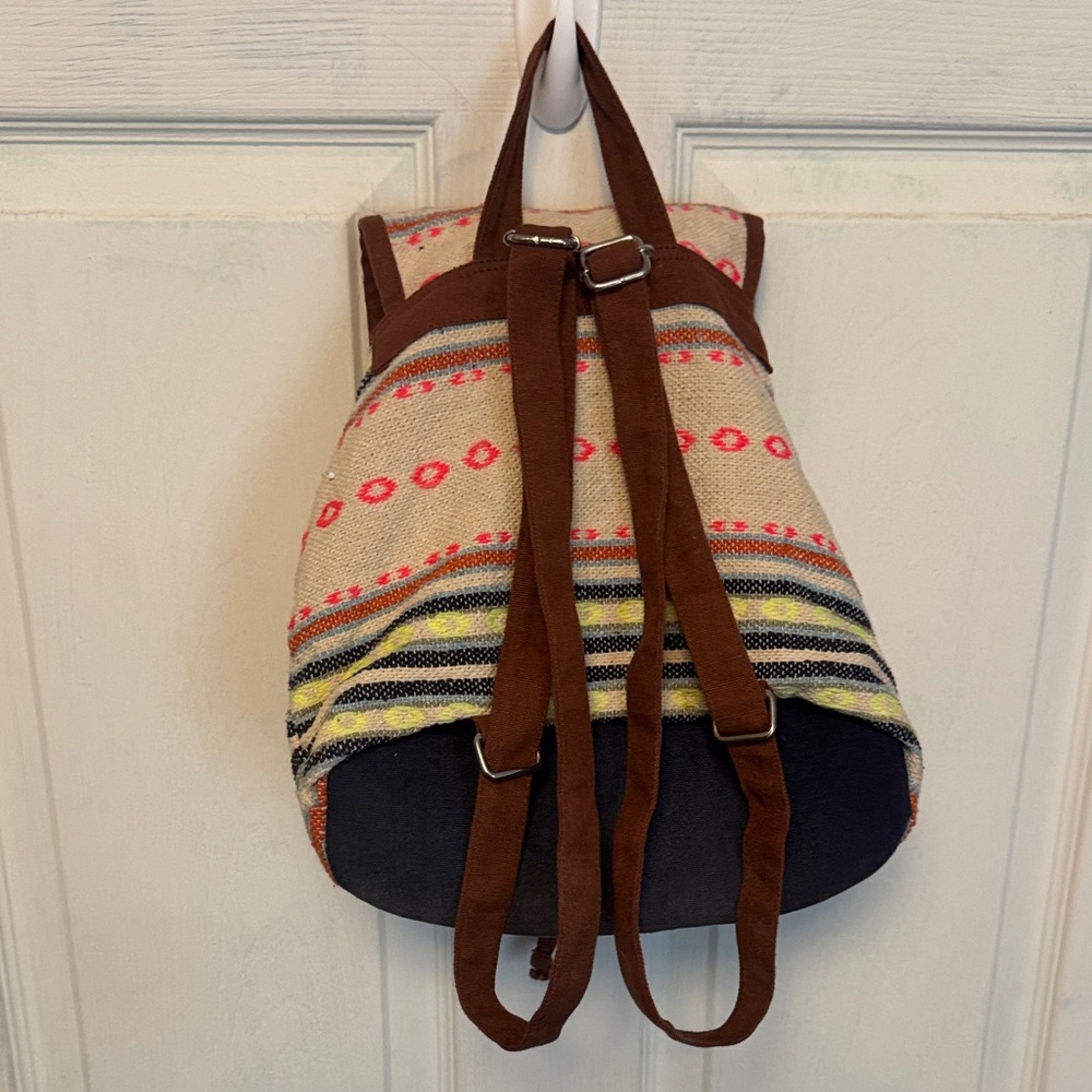 Striped Multicolor Backpack - image 2